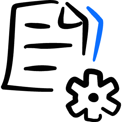 Common File Text Settings Icon from Freehand Duotone Set