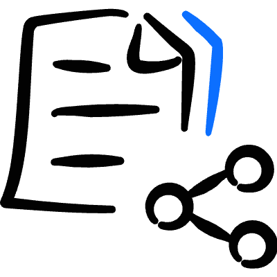 Common File Text Share Icon from Freehand Duotone Set