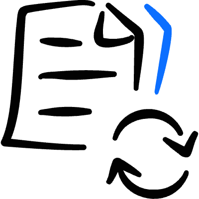 Common File Text Sync Icon from Freehand Duotone Set