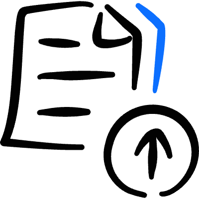 Common File Text Upload Icon from Freehand Duotone Set