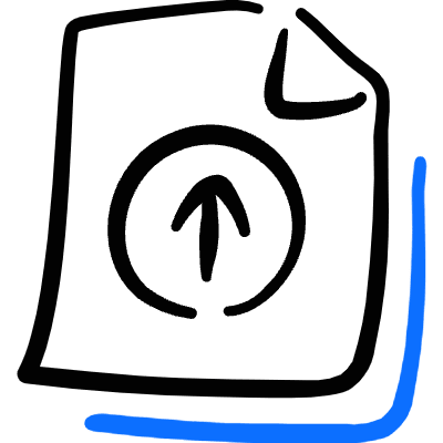 Common File Upload Icon from Freehand Duotone Set