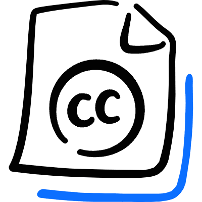 File Copyright Cc Icon from Freehand Duotone Set