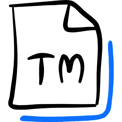 File Copyright Tm Icon from Freehand Duotone Set