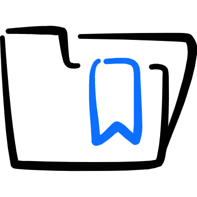 Folder Bookmark 1 Icon from Freehand Duotone Set