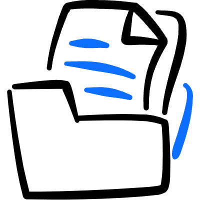 Folder File Document 1 Icon from Freehand Duotone Set