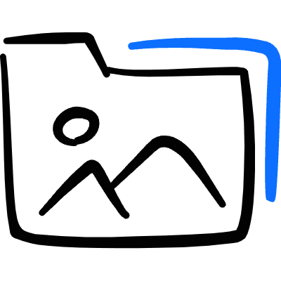 Folder Image 1 Icon from Freehand Duotone Set