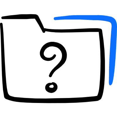 Folder Question Icon from Freehand Duotone Set