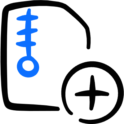 Zip File Add Icon from Freehand Duotone Set