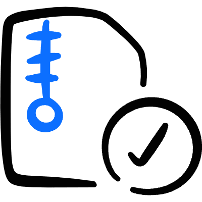 Zip File Check Icon from Freehand Duotone Set