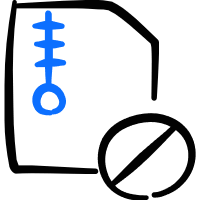Zip File Disable Icon from Freehand Duotone Set
