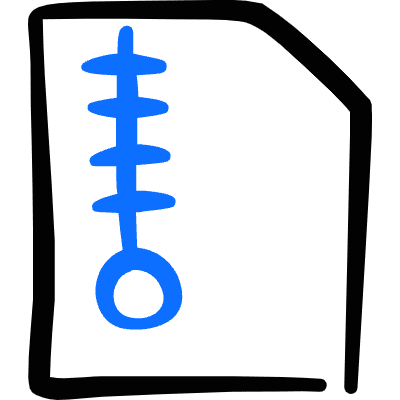 Zip File Icon from Freehand Duotone Set