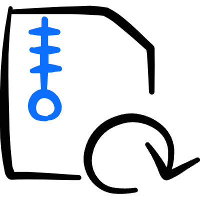 Zip File Reload Icon from Freehand Duotone Set