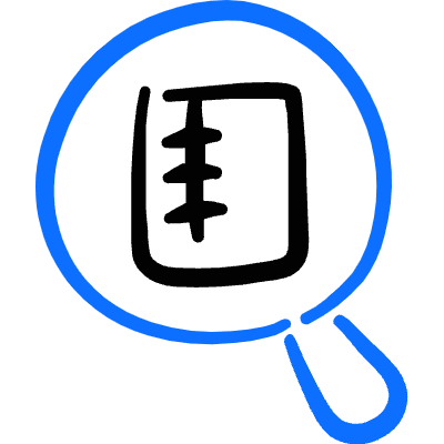 Zip File Search Magnifier Icon from Freehand Duotone Set