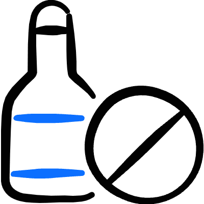 Alternative Food No Alcohol Bottle 1 Icon from Freehand Duotone Set