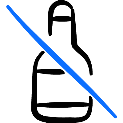 Alternative Food No Alcohol Bottle Icon from Freehand Duotone Set