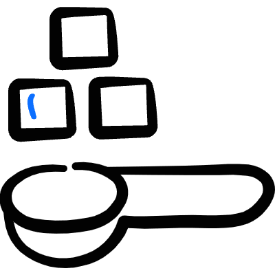 Alternative Food Sugar Amount Icon from Freehand Duotone Set