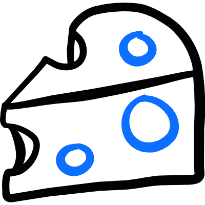 Animal Products Cheese Icon from Freehand Duotone Set