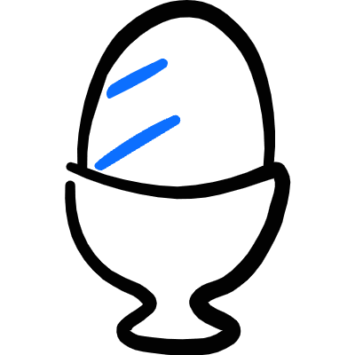 Animal Products Egg Icon from Freehand Duotone Set