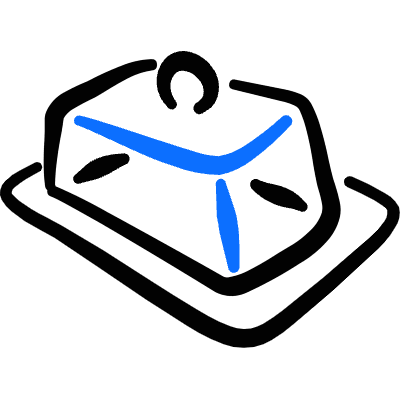 Appliances Butter Lid Icon from Freehand Duotone Set