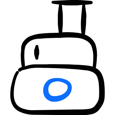 Appliances Food Processor Icon from Freehand Duotone Set