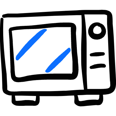 Appliances Microwave Icon from Freehand Duotone Set