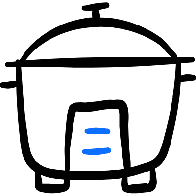 Appliances Rice Cooker Icon from Freehand Duotone Set