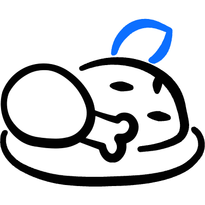 Asian Food Chicken Biryani Icon from Freehand Duotone Set