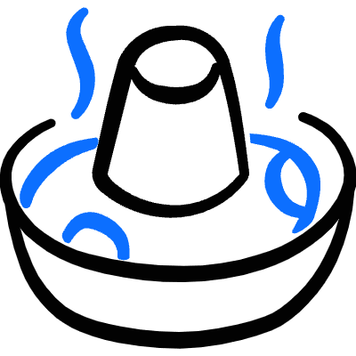 Asian Food Hotpot Icon from Freehand Duotone Set