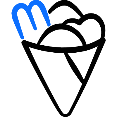 Asian Food Japanese Temaki Sushi Cone Icon from Freehand Duotone Set