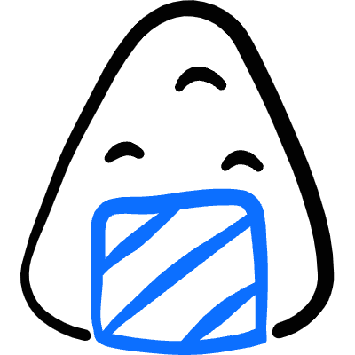 Asian Food Riceball Icon from Freehand Duotone Set