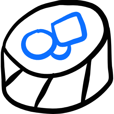 Asian Food Sushi Roll Icon from Freehand Duotone Set