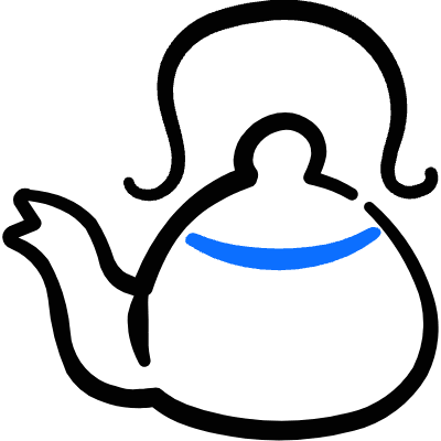 Asian Food Teapot Tea Icon from Freehand Duotone Set