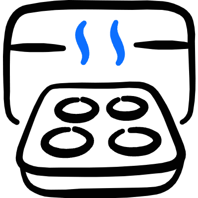 Bakery Oven Icon from Freehand Duotone Set