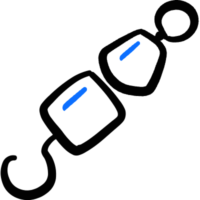 Barbecue Stick Icon from Freehand Duotone Set