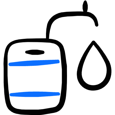 Beer Metal Barrel Tap Icon from Freehand Duotone Set