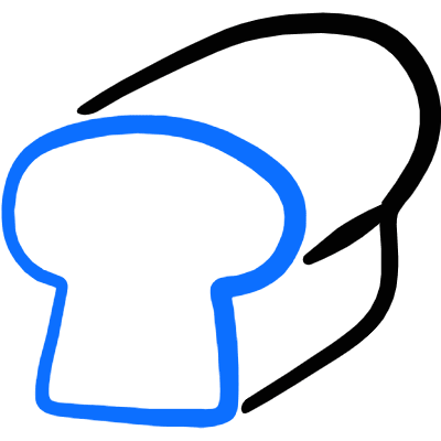 Bread Loaf Icon from Freehand Duotone Set
