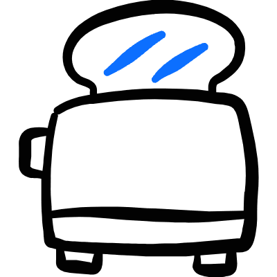 Breakfast Bread Toast Icon from Freehand Duotone Set