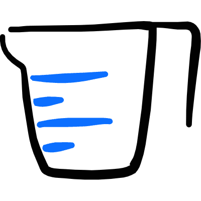 Cake Cookie Measuring Cup Icon from Freehand Duotone Set
