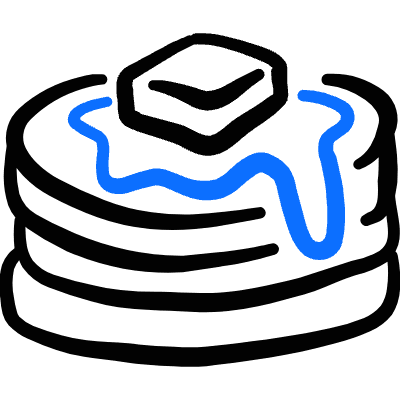 Cake Pancake Butter Icon from Freehand Duotone Set