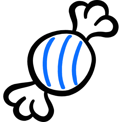 Candy Wrap Icon from Freehand Duotone Set