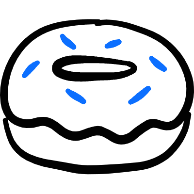 Donut Icon from Freehand Duotone Set