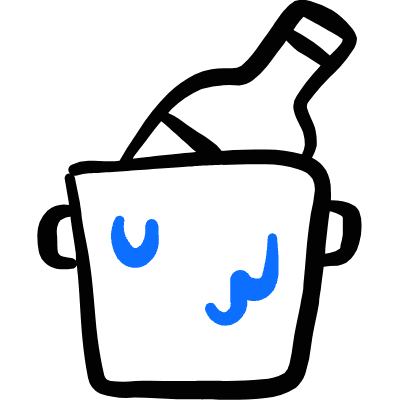Champagne Cooler Icon from Freehand Duotone Set