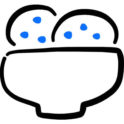 Chef Gear Cookie Bowl Icon from Freehand Duotone Set