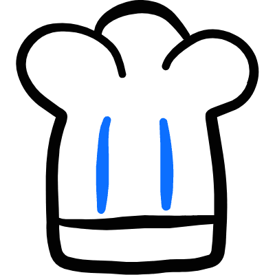 Chef Gear Hat Icon from Freehand Duotone Set
