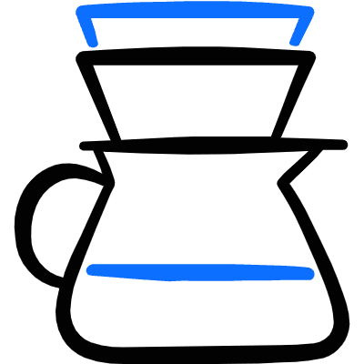 Coffee Drip Icon from Freehand Duotone Set