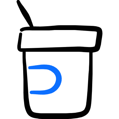 Coffee Straw Icon from Freehand Duotone Set