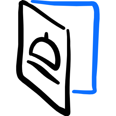 Restaurant Menu Icon from Freehand Duotone Set