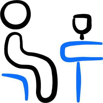 Restaurant Seat Icon from Freehand Duotone Set
