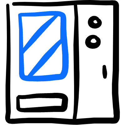Restaurant Vending Machine Icon from Freehand Duotone Set