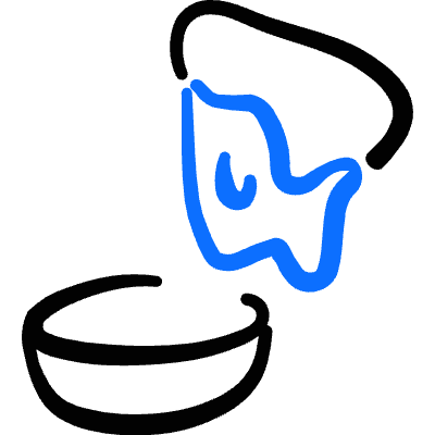Exotic Food Samosa Dip Icon from Freehand Duotone Set